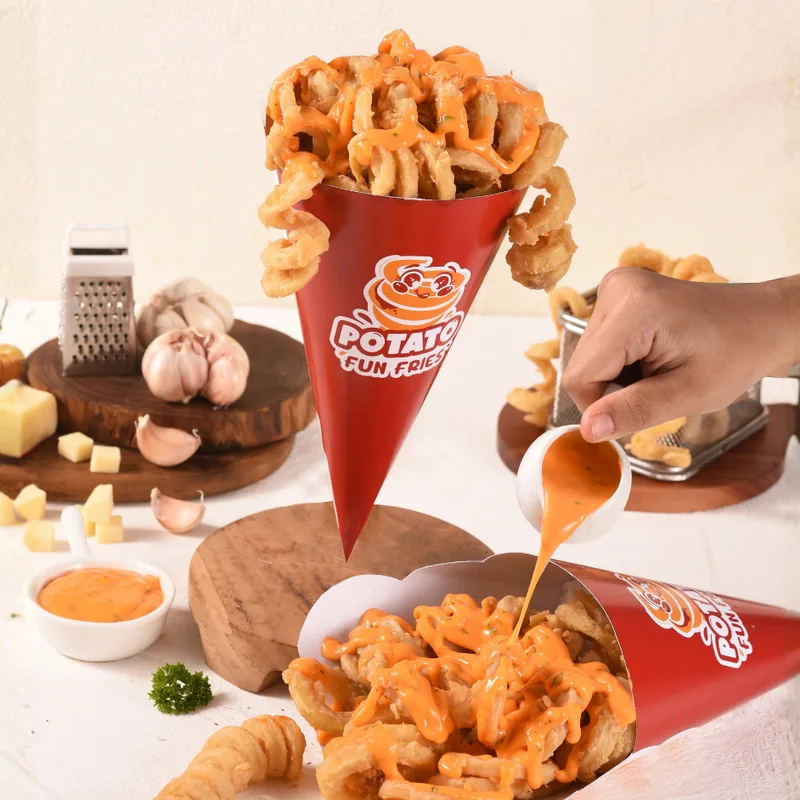 Potato Fun Fries Saus Keju Melt